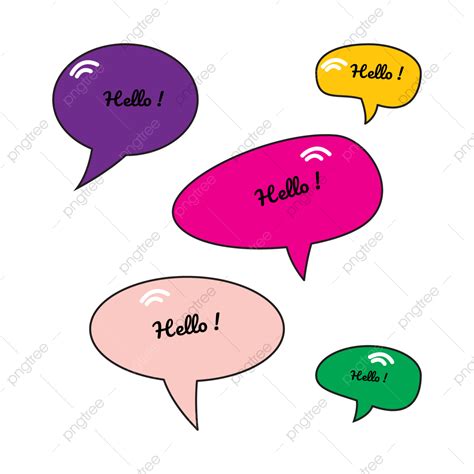 cute speech bubble vector png images chat speech bubble collection design message chat