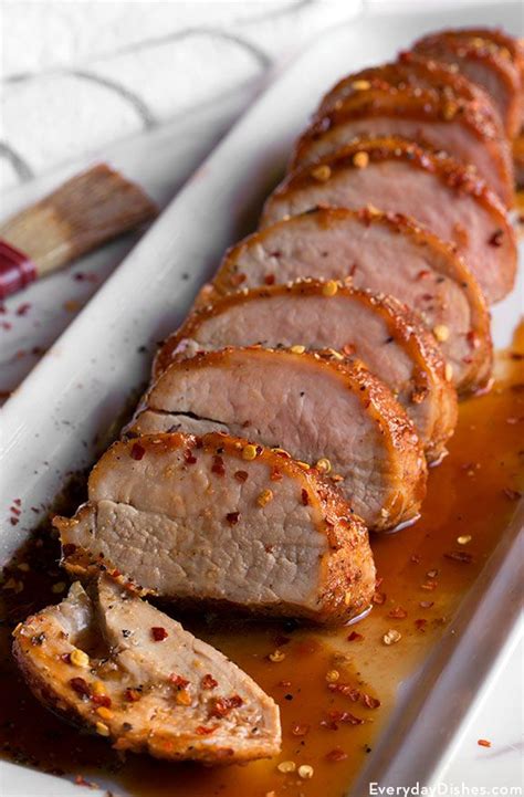 I would suggest purchasing a meat thermometer and cooking the pork roast to an. Juicy Pork Tenderloin with Rub Recipe - Everyday Dishes ...
