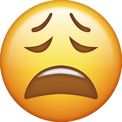 Download Tired Iphone Emoji Icon In  And Ai Emoji Island