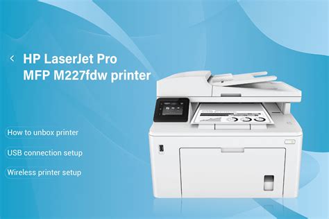 Easy Steps To Connect Hp Laserjet Pro Mfp M227fdw Printer To Wi Fi