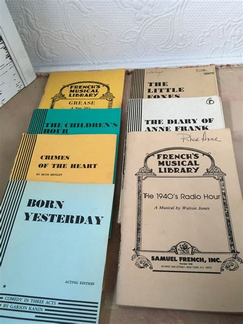 7 Broadway Script Books Vintage Original Broadway Memorabilia Etsy