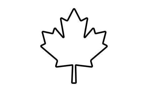 Canadian Maple Leaf Outline Clipart Best