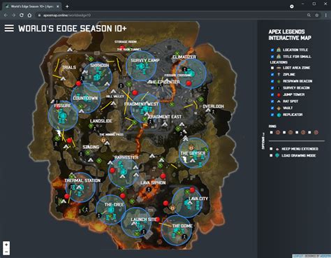 Added To The Site Map Worlds Edge Season 10 Rapexmap