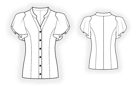 Blouse Sewing Pattern 4370 Made To Measure Sewing Pattern From