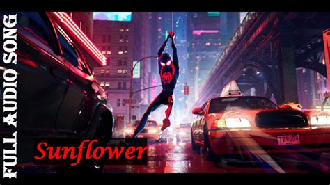 Sunflower Spider Man Into The Spider Verse Full Audio Song Lyrics