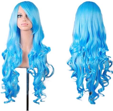 Rbenxia Curly Cosplay Wig Long Hair Heat Resistant Spiral