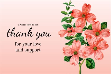 Pink Thank You Card Template Ithempulethi Postermywall