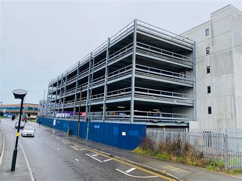 The new multi-storey car park under construction in Longbridge