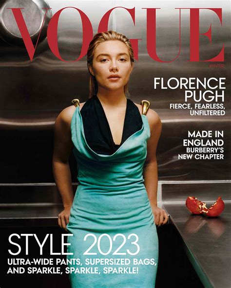 Florence Pugh For Vogue Magazine Suitably Stylish