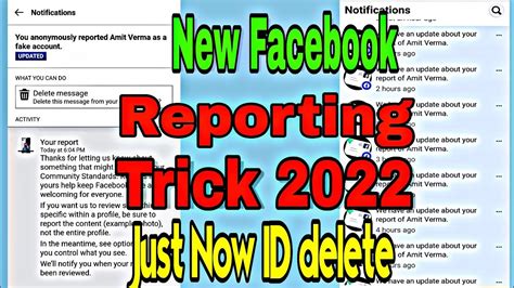 Facebook Reporting New Trick 2022 How To Report Facebook Account