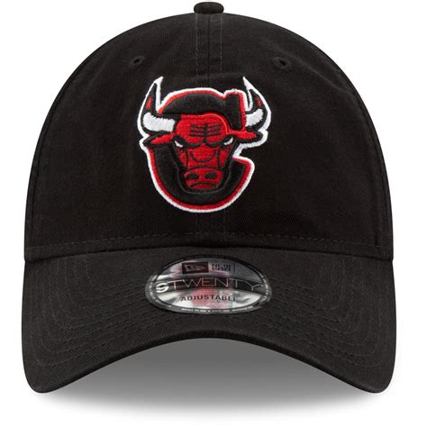 Mens New Era Black Chicago Bulls Team Logo Back Half Series 9twenty