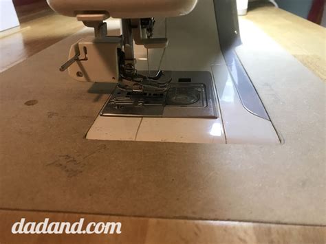 Sewing desk diy sewing table sewing machine tables sewing cabinet sewing spaces my sewing room sewing rooms baby lock sergers sewing station. DIY Sewing Machine Table | dadand.com