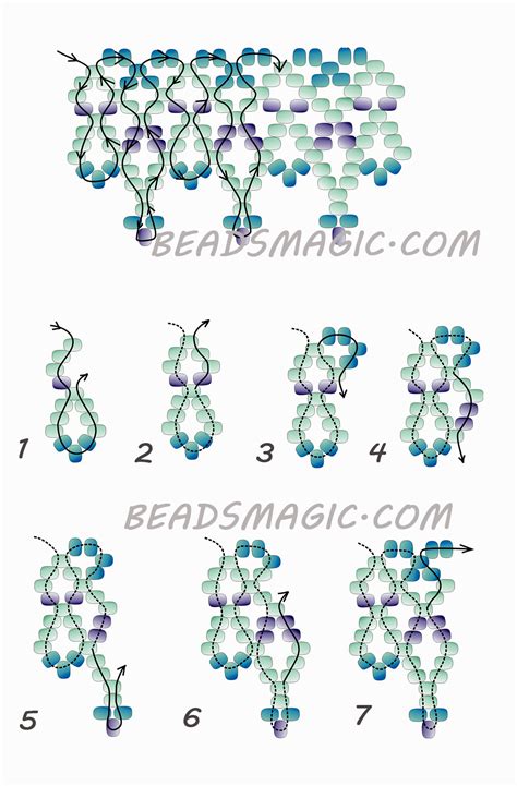 These beading projects from the interweave beading team are perfect for beginners and advanced beaders alike! Free pattern for beaded necklace Welkin | Beads Magic