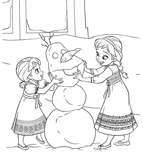 Anna and Elsa Coloring Pages - 1NZA.com