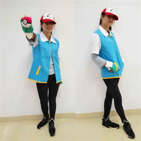 Buy Japan Anime Cosplay Monster Ash Ketchum Trainer