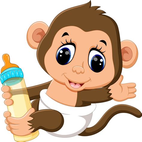 Cartoon Baby Monkey Clipart Cartoon Monkey Cute Monkey Baby Monkey