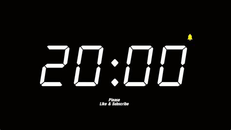20 Minute Timer Countdown Timer Countdown Youtube