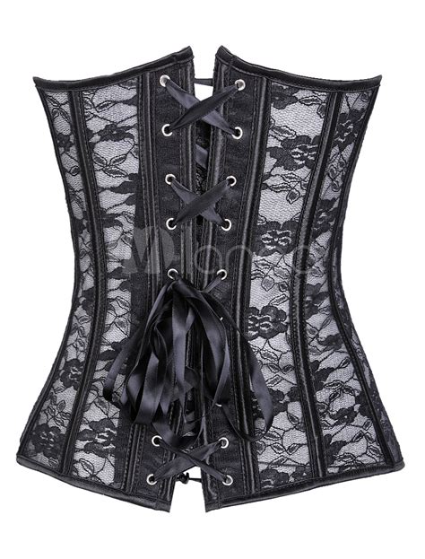 Sexy Lace Bridal Corsets Sheer Lace Up Corsets