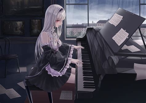 Anime Girl Girls Piano Girl Anime Hd Wallpaper Pxfuel