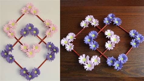 You will need five petal shapes and only one of the other shapes for each flower you make. Paper Flower Wall Hanging - DIY Hanging Flower - Wall ...