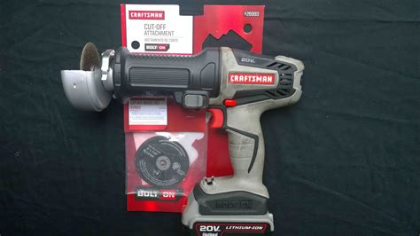 Craftsman Bolt On Cut Off Attachment Tool Unpacking Review Testing
