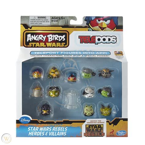 Angry Birds Star Wars Rebels Telepods Figure Pack Heroes And Villians