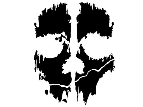 Black Call Of Duty Ghosts Logo