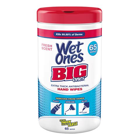 Big Ones Wet Ones Antibacterial Hand Wipes