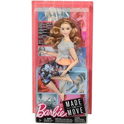Mattel Barbie Made To Move Doll Curvy With Auburn Hair Se Priser Nu