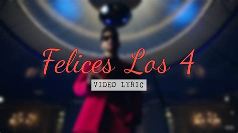 Aprende español de una forma divertida con el vídeo musical y la letra de la canción felices los 4 de maluma. Felices Los 4 (Letra) - Maluma - 2017 - YouTube