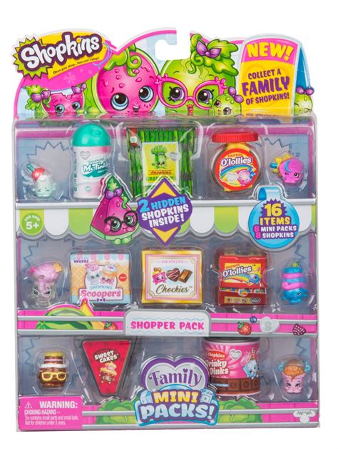 Shopkins New Families In Collectible Mini Pack 16 Piece Buy Online