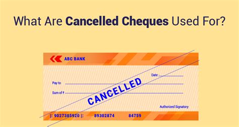 Cancelled Cheques What Are They And How To Use Them Iifl Finance