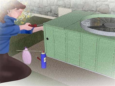 Air conditioner off at the thermostat. The Easiest Way to Clean Air Conditioner Coils - wikiHow