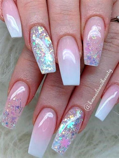 How To Do French Ombr Dip Nails Stylish Belles Acrylic Nails Coffin Glitter Bling Acrylic