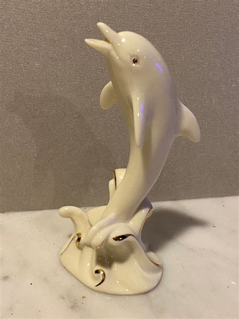 Lenox Dolphins In Waves Porcelain Dolphin Dolphin Figurine Etsy