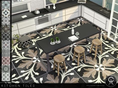Kitchen Floor Tiles By Pralinesims At Tsr Sims 4 Updates