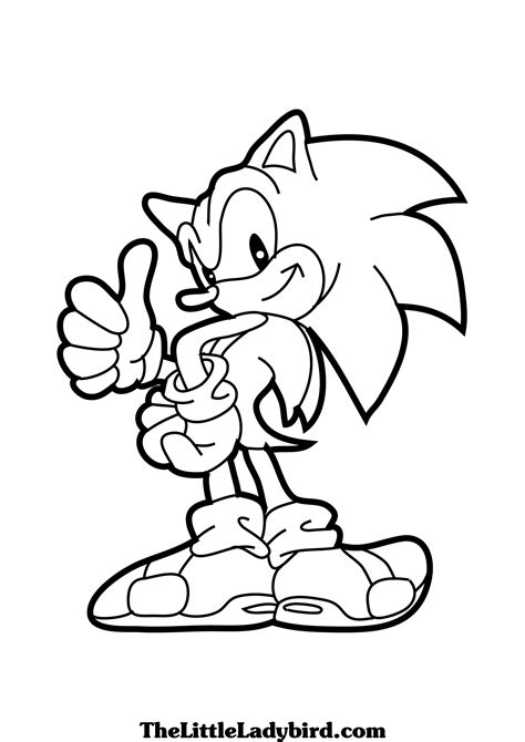 Sonic 2 Para Colorear