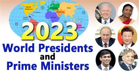 List Of World Presidents And Prime Ministers 2023 Full Updated
