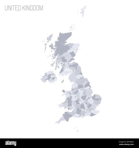 United Kingdom Of Great Britain And Northern Ireland Political Map Of