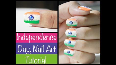 15th August Independence Day Nail Art Tutorial India Prachi Gajjar