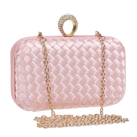 Luxury Women Rhinestone Evening Bag Clutch Handbags Ring Shoulder