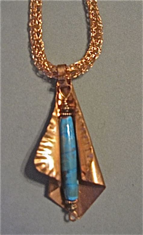 Rope pendants may be supplied in 6x19, 6x36 or 6x61 class wire rope. Foldformed Copper Pendant w/Turquoise like Glass Bead on ...