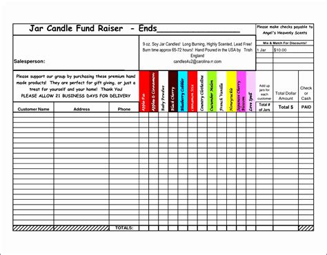 Fundraising Order Form Template Great Professionally Designed Templates