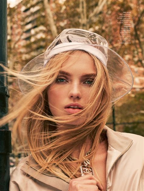 Romee Strijd Sporty Chic Fashion Editorial Elle Uk