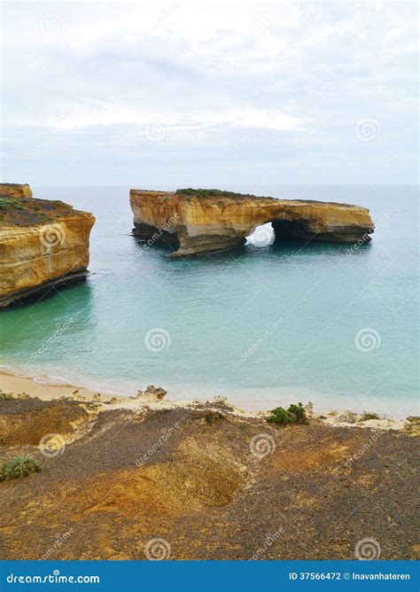 London Arch In The Port Campbell National Park Stock Photo Image Of