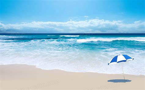 碧海蓝天的沙滩大海图片免费下载png素材编号13gimjo7y图精灵