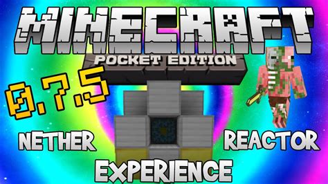 Minecraft Pocket Edition Experiencing The Nether Reactor How To