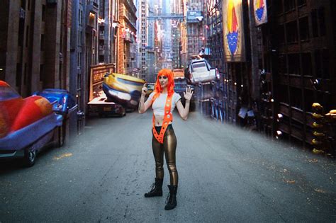 Diy Leeloo Orange Suspenders Cosplay From The Fifth Element