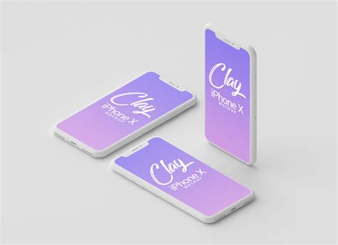 This high quality iphone mockup is created by textycafe studio, feel free to use it in your personal or commercial projects! Free Black & White Clay Apple iPhone X Mockup PSD - Good ...