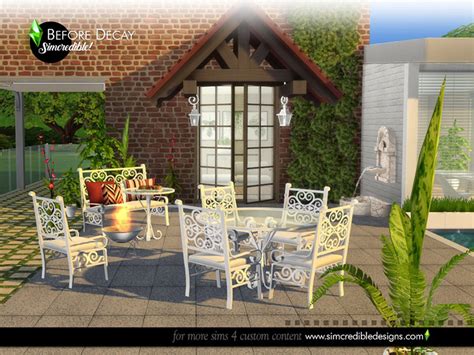Sims 4 Patio Furniture Cc The Ultimate Collection Fandomspot Parkerspot